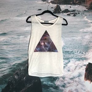 Outer space tank top